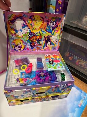 Lisa Frank  Rainbow Craft & Sticker Storage Set